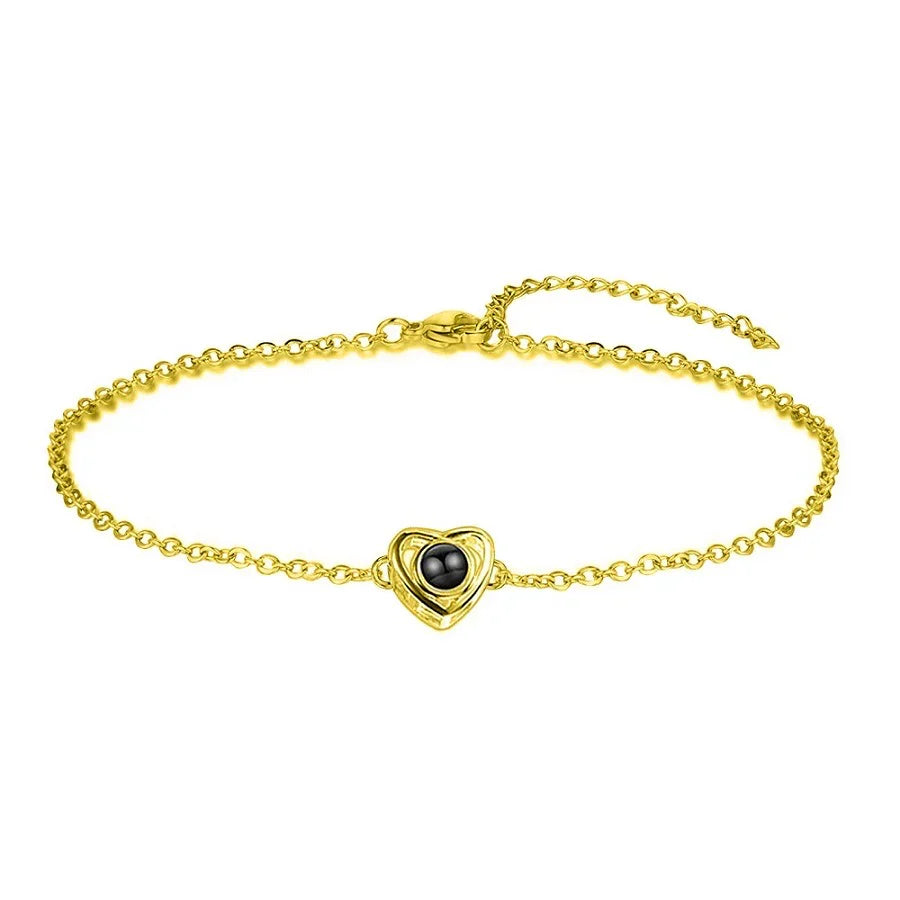Kettenarmband mit Herz und Foto