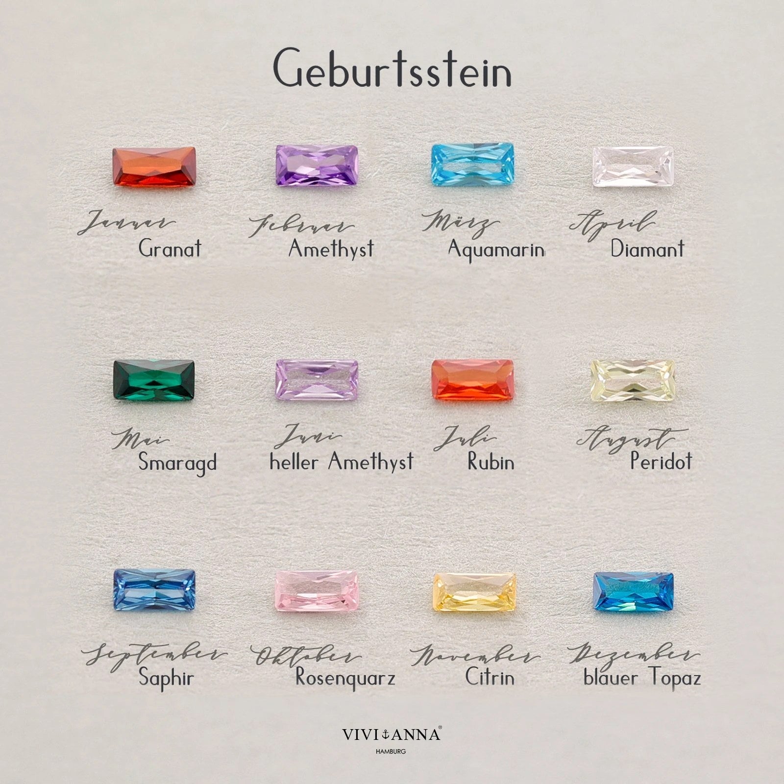 Armband mit Geburtsstein und Gravur - Bild 11