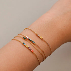 Armband mit Geburtsstein und Gravur - Bild 3