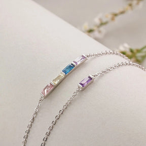 Armband mit Geburtsstein und Gravur - Bild 4