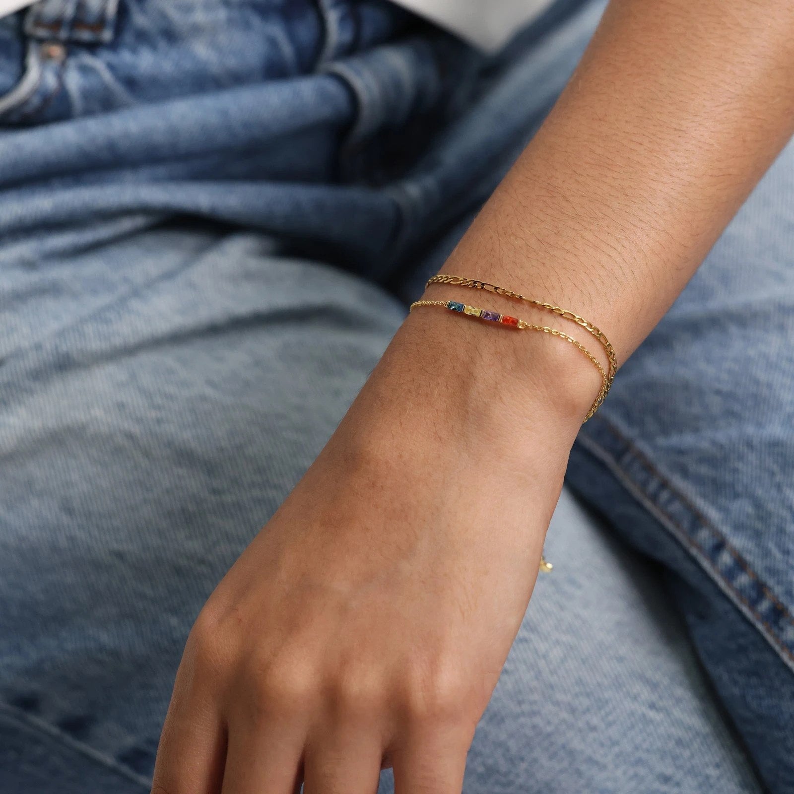 Armband mit Geburtsstein und Gravur - Bild 6