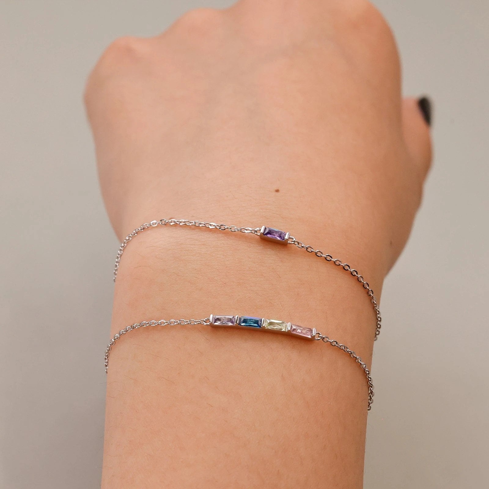 Armband mit Geburtsstein und Gravur - Bild 8
