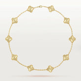 Elegante Kette mit Kleeblatt