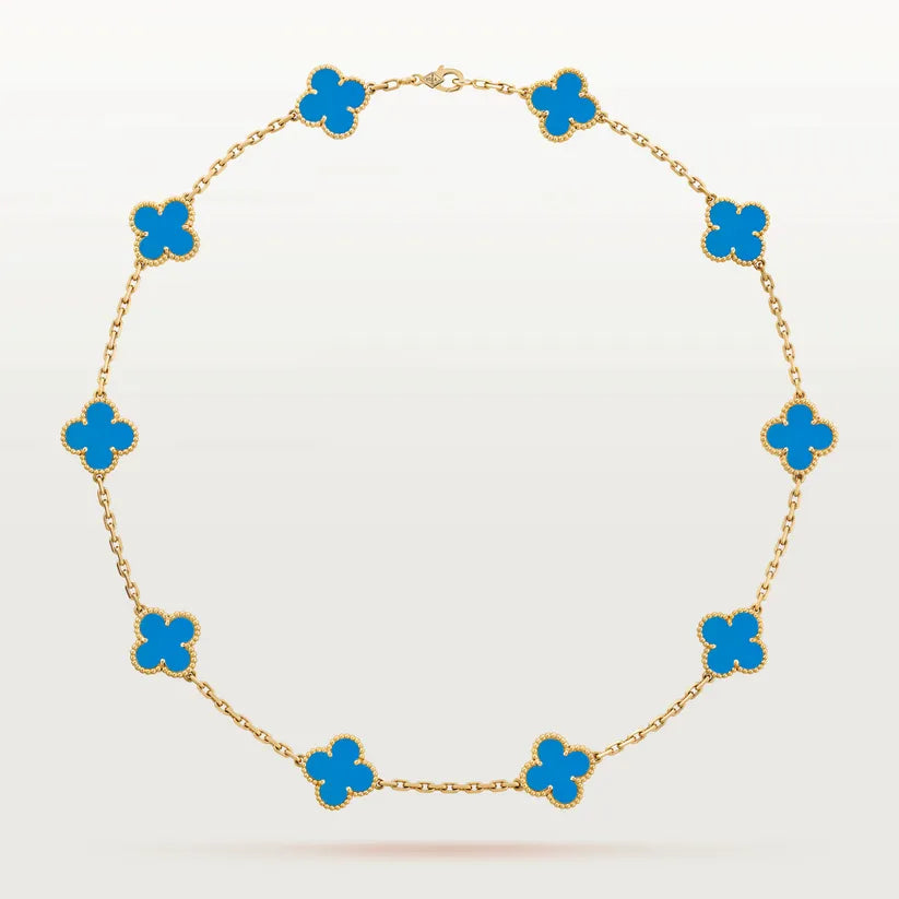 Elegante Kette mit Kleeblatt