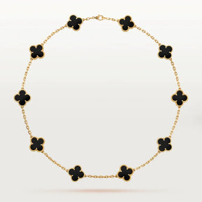 Elegante Kette mit Kleeblatt