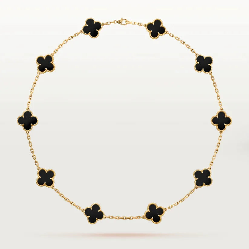 Elegante Kette mit Kleeblatt