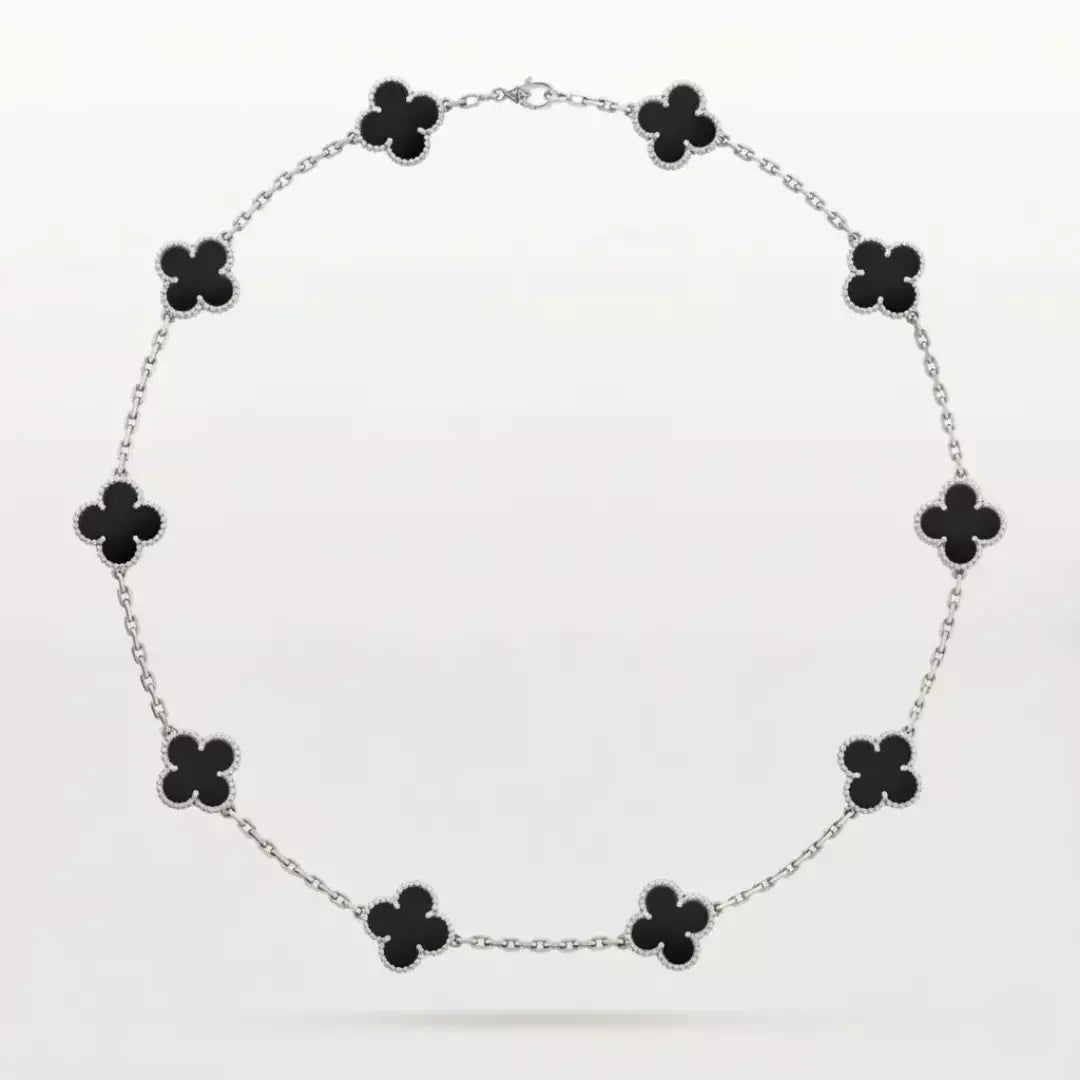 Elegante Kette mit Kleeblatt