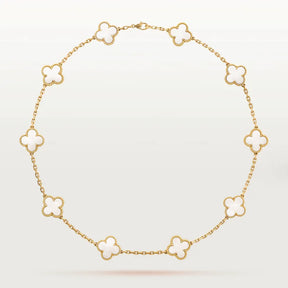 Elegante Kette mit Kleeblatt