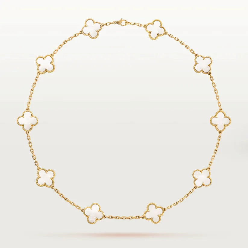 Elegante Kette mit Kleeblatt