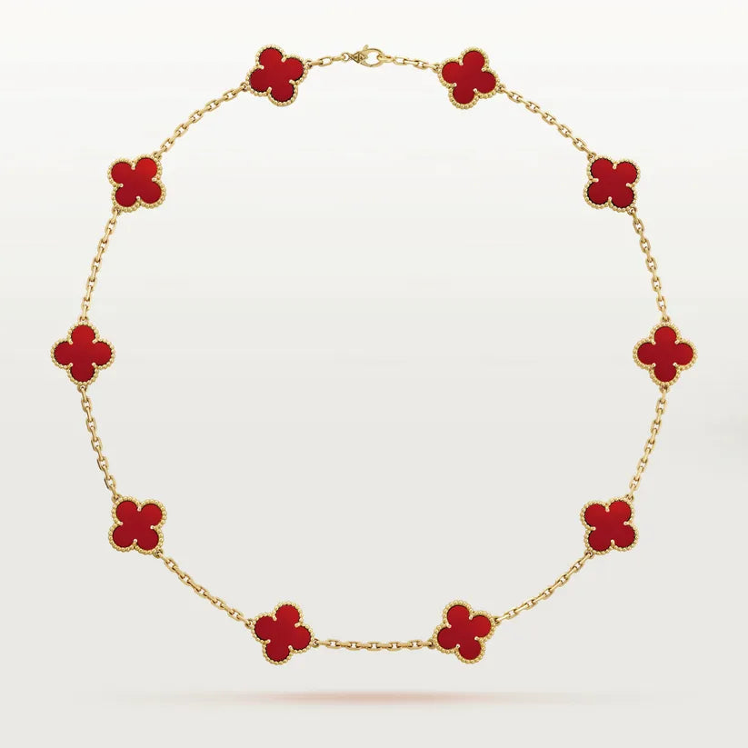 Elegante Kette mit Kleeblatt