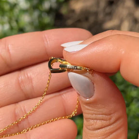 Herzkette mit Gravur und Rosenbär