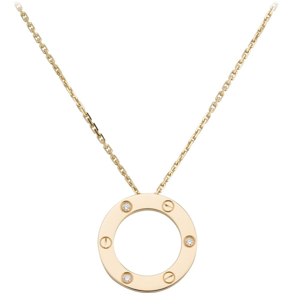 Kette Éterna 3 Steine - Gold