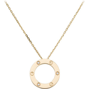 Kette Éterna 3 Steine - Gold