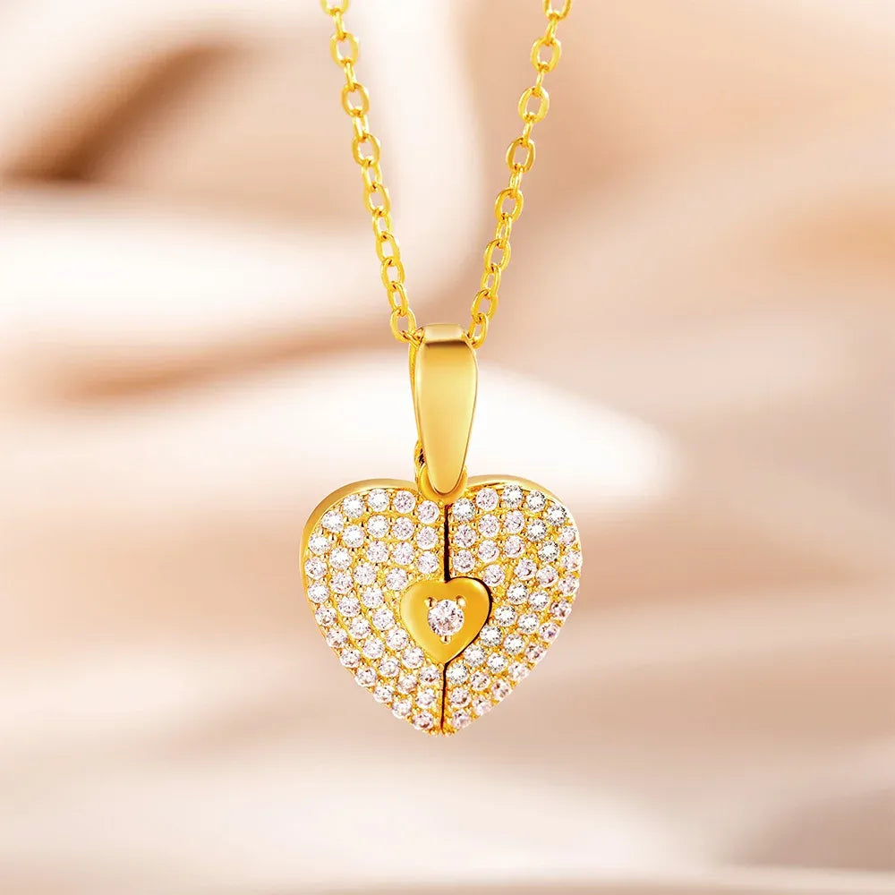 Kette mit Herz-Medaillon