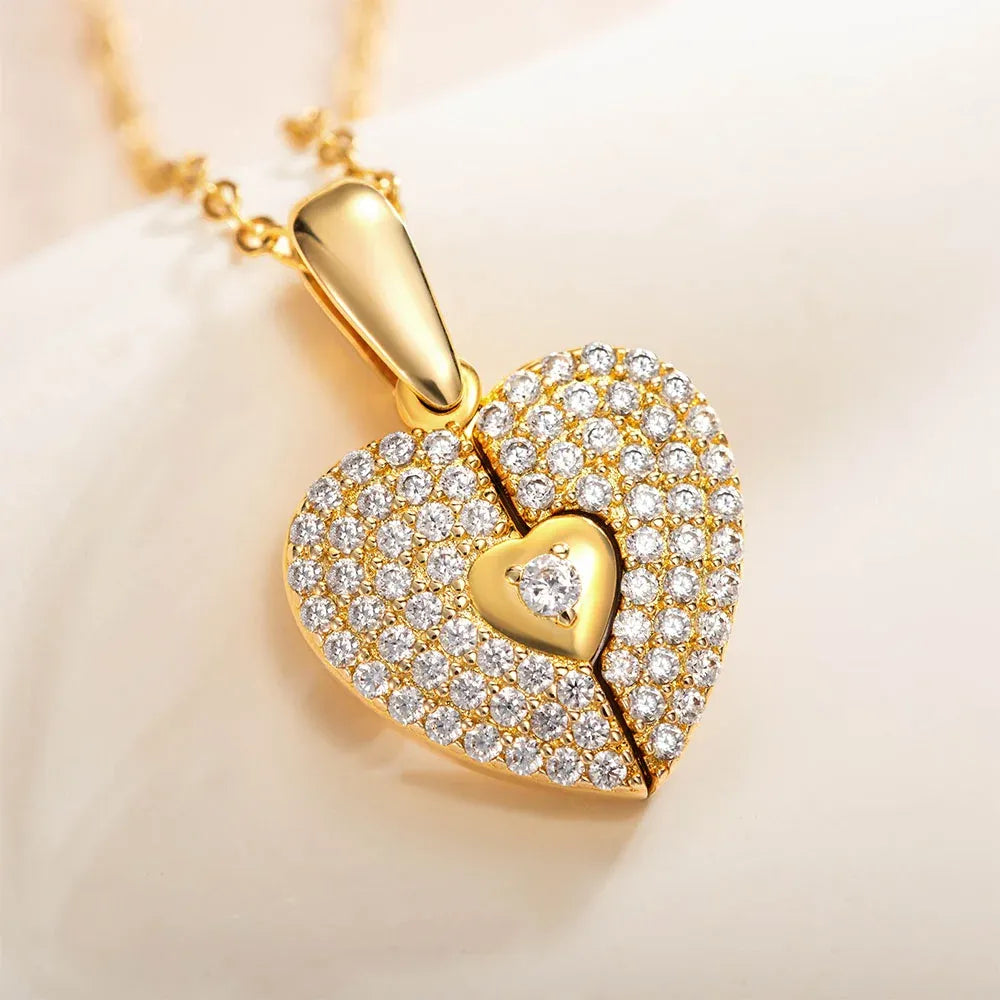 Kette mit Herz-Medaillon