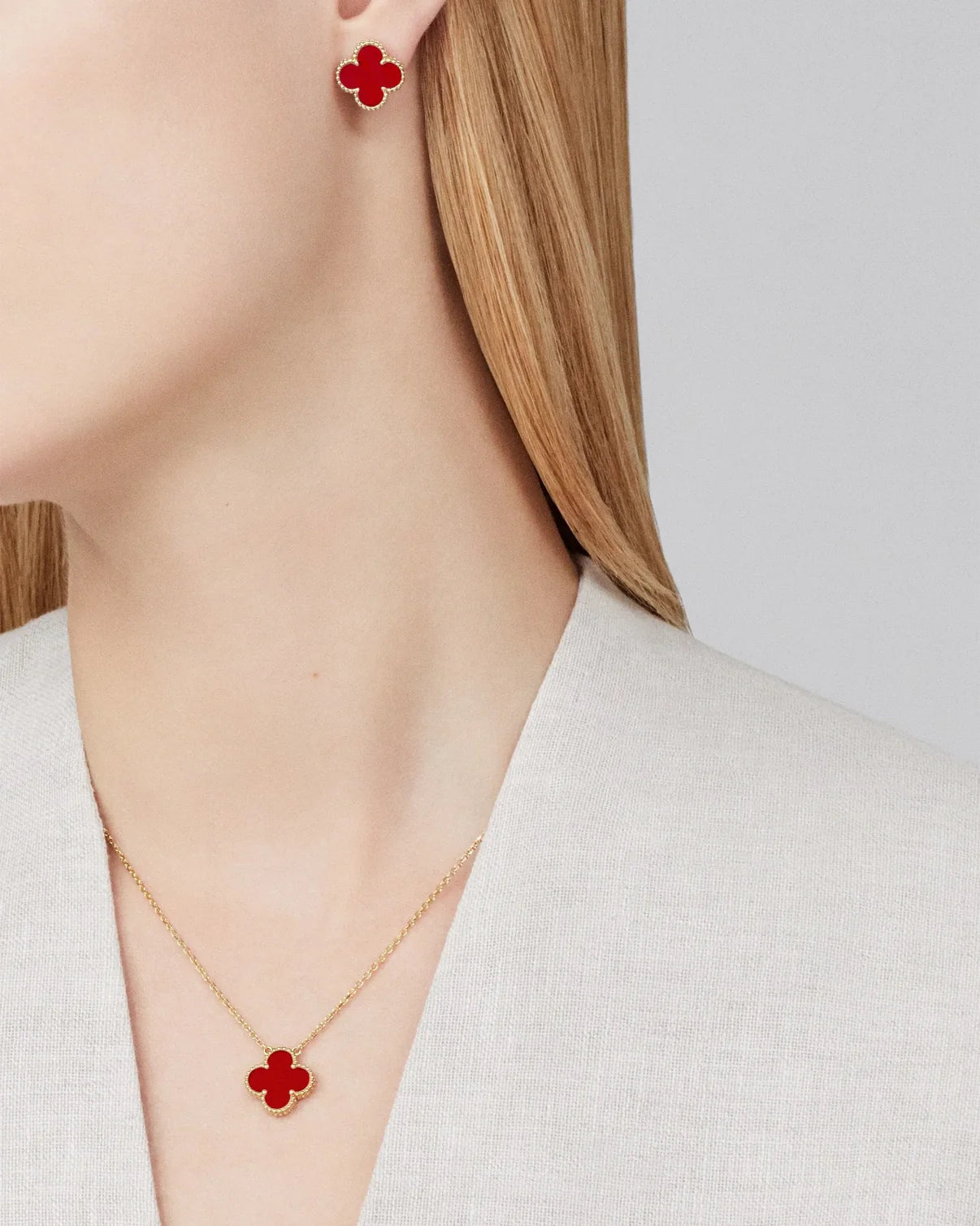 Kette mit Kleeblatt-Anhänger