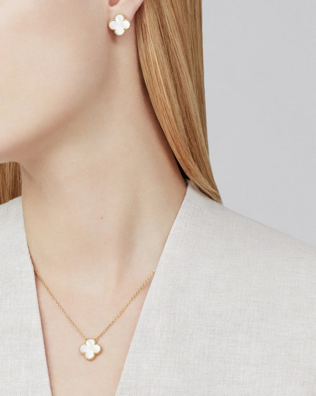 Kette mit Kleeblatt-Anhänger