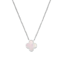 Kette mit rosa Kleeblatt