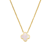 Kette mit rosa Kleeblatt