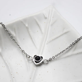 Kettenarmband mit Herz und Foto