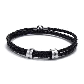 Lederarmband mit Gravur (Herren) - Bild 2