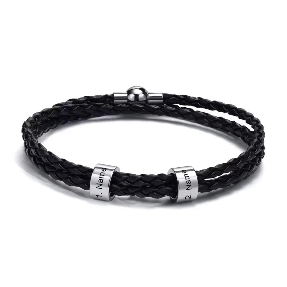 Lederarmband mit Gravur (Herren) - Bild 2