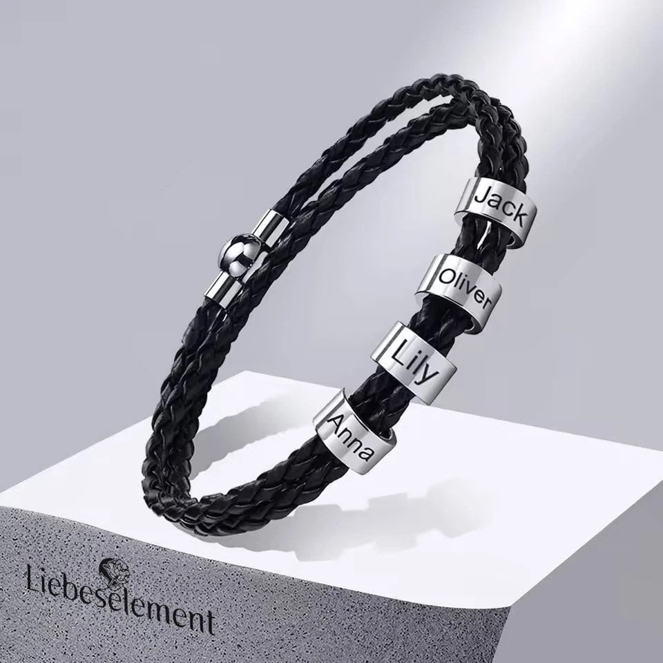 Lederarmband mit Gravur (Herren) - Bild 4