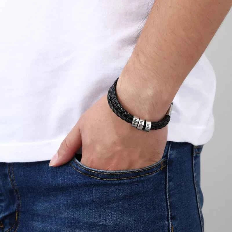 Lederarmband mit Gravur (Herren) - Bild 6