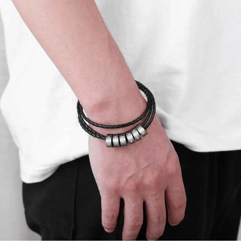 Lederarmband mit Gravur (Herren) - Bild 7