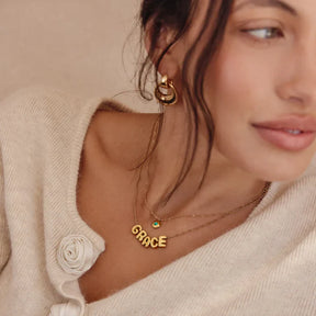 Personalisierte Bubble-Namenskette