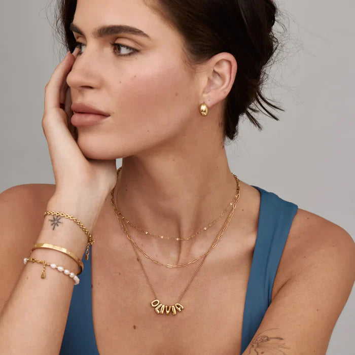 Personalisierte Bubble-Namenskette