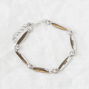 Personalisiertes Armband mit Zirkonia