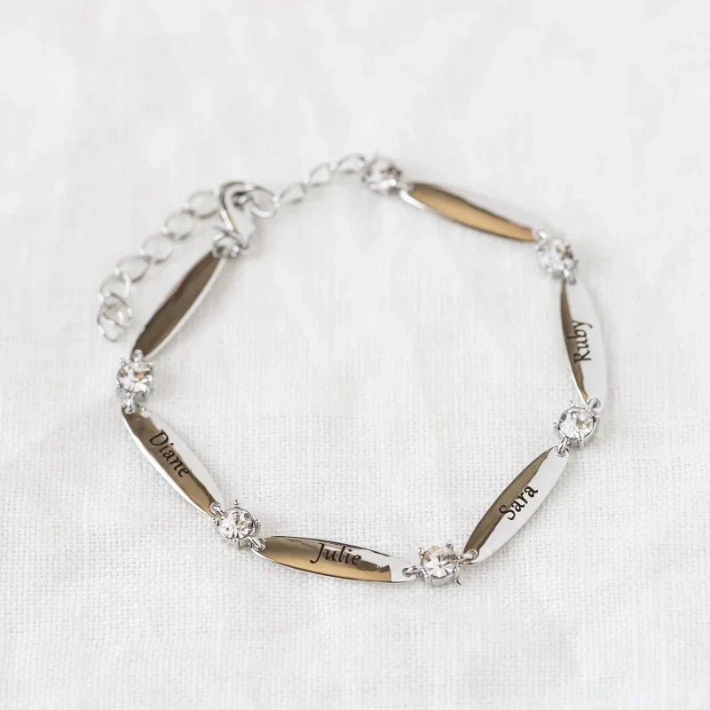 Personalisiertes Armband mit Zirkonia