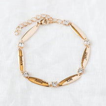 Personalisiertes Armband mit Zirkonia
