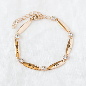Personalisiertes Armband mit Zirkonia