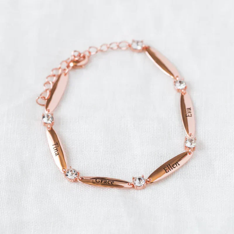 Personalisiertes Armband mit Zirkonia