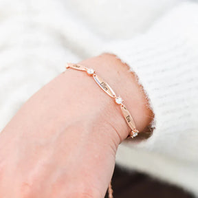 Personalisiertes Armband mit Zirkonia