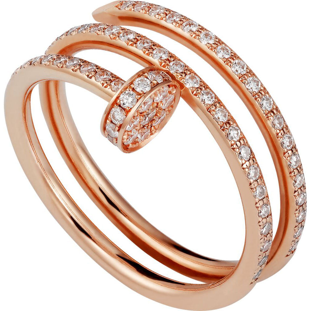 Ring Audace Pavé - Roségold