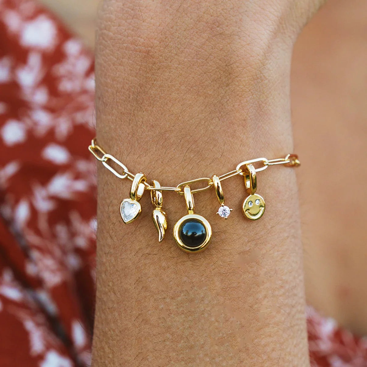 Runder Clip-Charm mit Foto