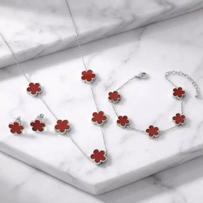 Schmuckset mit Kleeblatt