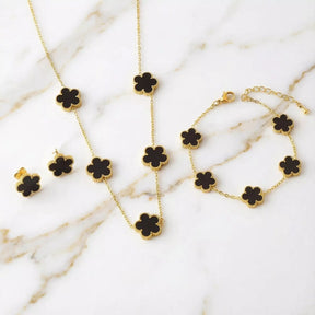 Schmuckset mit Kleeblatt