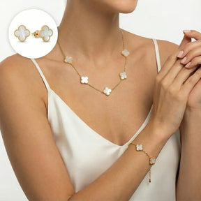 Schmuckset mit Kleeblatt