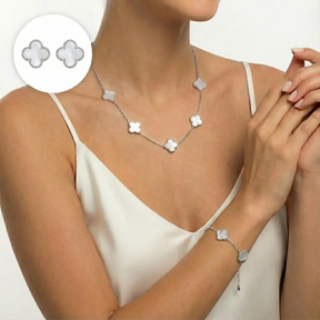 Schmuckset mit Kleeblatt