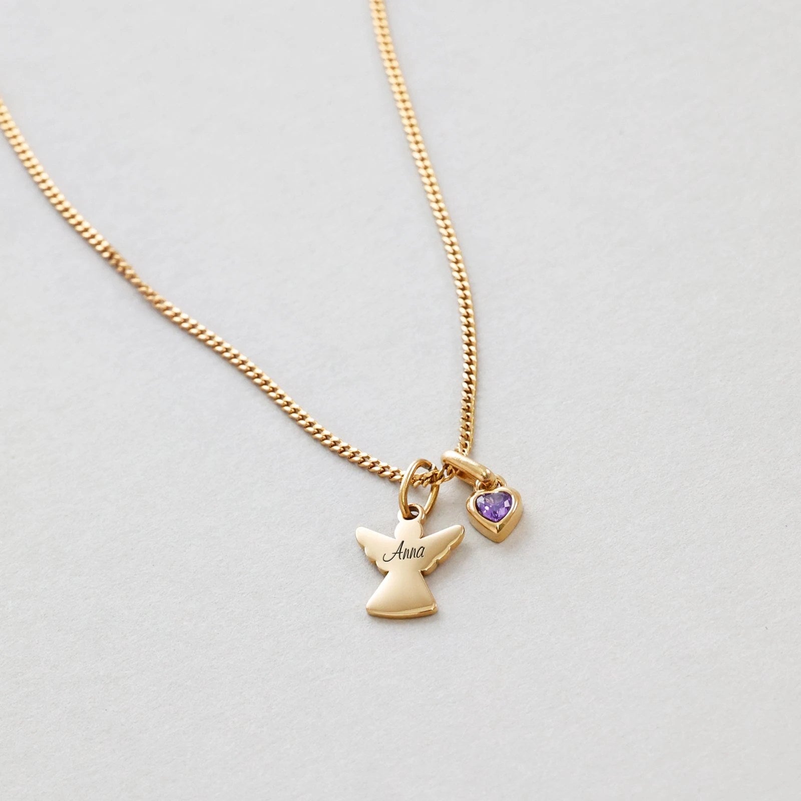 Schutzengel Kette mit Geburtsstein - Bild 4