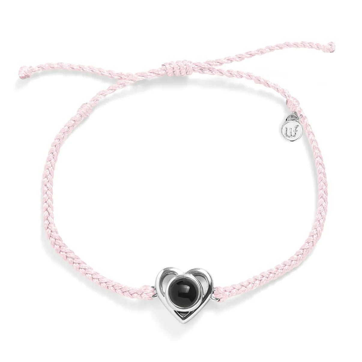 Textilarmband mit Herz und Foto